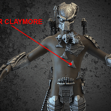 wolf predator claymore armour 3d print model - Mito3D