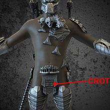 wolf predator crotch armour 3d print model - Mito3D