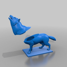 wolf reiber grinder - turn wolfes neck grind herbs home household weed whacker herb 3d print model - Mito3D