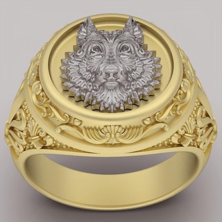 Wolf Ring Silber Gold Schmuck druckbar 3d Modell Trend Mode Design zbrush Tiger 3d print model - Mito3D