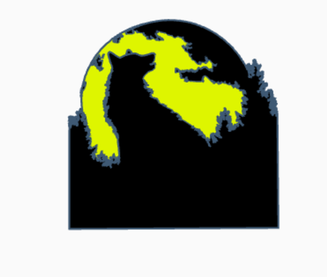 lupo silhouette in luna parete arte arredamento cartello appendiabiti dual estrusore uomo grotta uomini' gratuito duello estrusione regalo collezionisti 3d print model - Mito3D