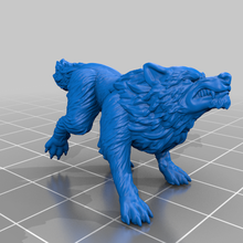 wolf snarling 2 game dnd mini miniature rpg tabletop ttrpg wolves toy 3d print model - Mito3D