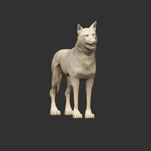 wolf standing game animals fable 3d print model - Mito3D