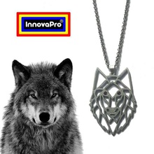 wolf totem jewelry pendant necklace key ring keychain 3d print model - Mito3D