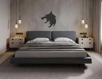 wolf wall art howling 3d animal decor wildlife home gift rustic cabin nature cool unique lovers 3d print model - Mito3D