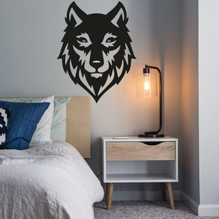 Lobo parede decoração 3d print model - Mito3D