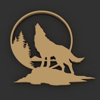 wolf wolf wolf wolf  3d print model - Mito3D