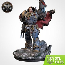 wolffang wargame scale game miniatures warhammer wolf wow space marine 40k horus heresy 9th fantasy blood bowl gw w40k age sigmar aos wolves leman russ ninth reforged 3d print model - Mito3D