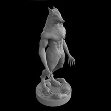 wolfman game werewolf monster fantasy toy print creature 3d print model - Mito3D