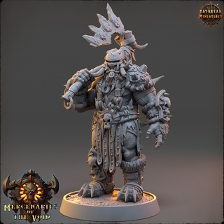 wolfmund der zerst religioso mercenari vuoto orco mini miniature maschio tavolo gioco guerra draghi dungeon 3d print model - Mito3D