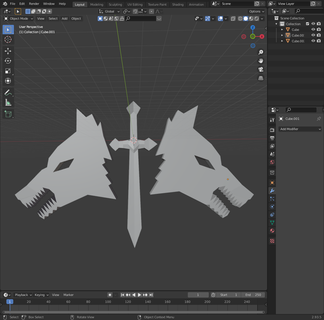 wolfs heads emblem decals wolf decal armor tank door hatch 3d print model - Mito3D
