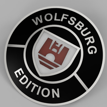 wolfsburg emblem vw golf wolfsburg gadget vw golf gti gtd wolfsburg emblem gti golf 2 golf 1 golf ii golf emblem wolfsburg 3d print model - Mito3D