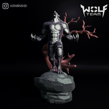 wolfteam - recio mutated stl 3d printing art wolf werewolf hardy fox mutant mutation wolfdash dog 3d print model - Mito3D