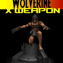 wolverine x weapon Sanat Men Wolverine xsilah diyorama diyoram şekil vermek kahraman süper çita 3d print model - Mito3D