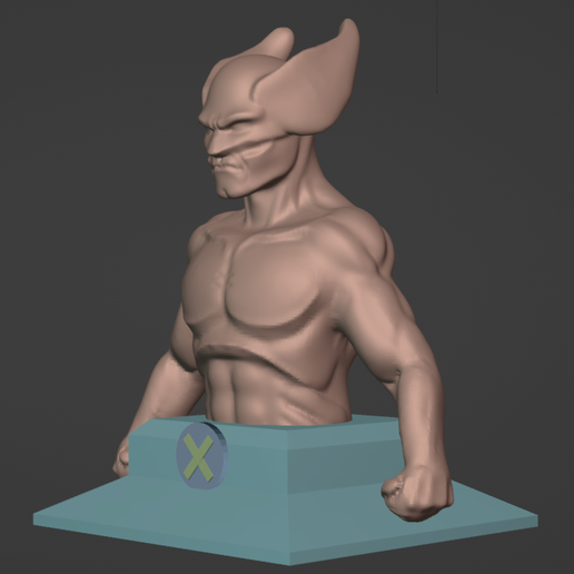 wolverine 3d bust printing 3D print model - Mito3D