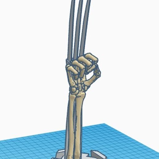 carcaju braço réplica garras xmen adamantium 3D print model - Mito3D