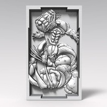 wolverine relevo cnc marvel vingadores homem aranha xmen livro banda desenhada herói super mutante ironman superman sinal 3d print model - Mito3D