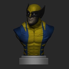 wolverine bust 3d print model - Mito3D