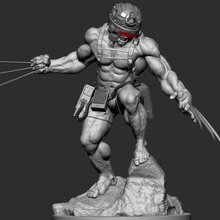 wolverine fan art xmen x-men super heroes marvel hero weapon x 3d print model - Mito3D