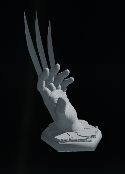 wolverine hand claws stl art 3d print model - Mito3D