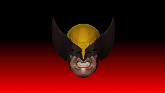 wolverine head 2 custom marvel legends 1 12 3d print model - Mito3D