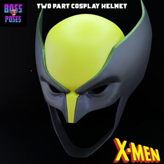 glotón casco maravilla golpe mortal batman figura pintar mini 2023 cosplay X Men 3d print model - Mito3D