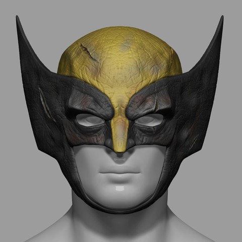 wolverine kask maske marvel çizgi stl dosya cosplay 3d yazıcı modeli oyun canavar insan korkutucu kostüm 3D print model - Mito3D