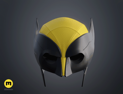 wolverine helmet x-men armor cosplay movie film mask 3d print model - Mito3D