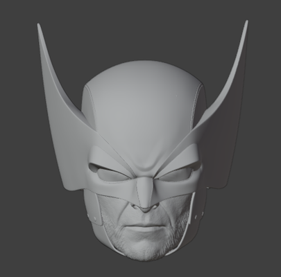 wolverine hugh jackman mask head art neca headsculpt macfarlane toys marvel legends figure & deadpool resin 3d print model - Mito3D