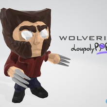 wolverine lowpolypop objoy Spiel Abbildung Figur Spaß held logan xmen 3d print model - Mito3D