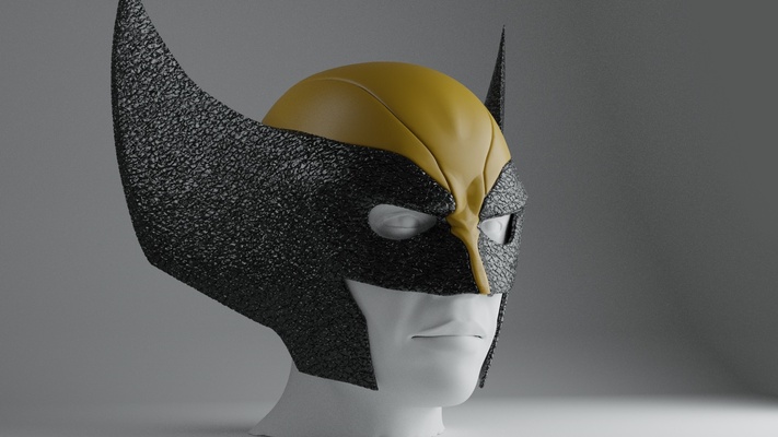 vielfraß maske helm xmen comics wunder mutant men marvel cosplay 3d print model - Mito3D