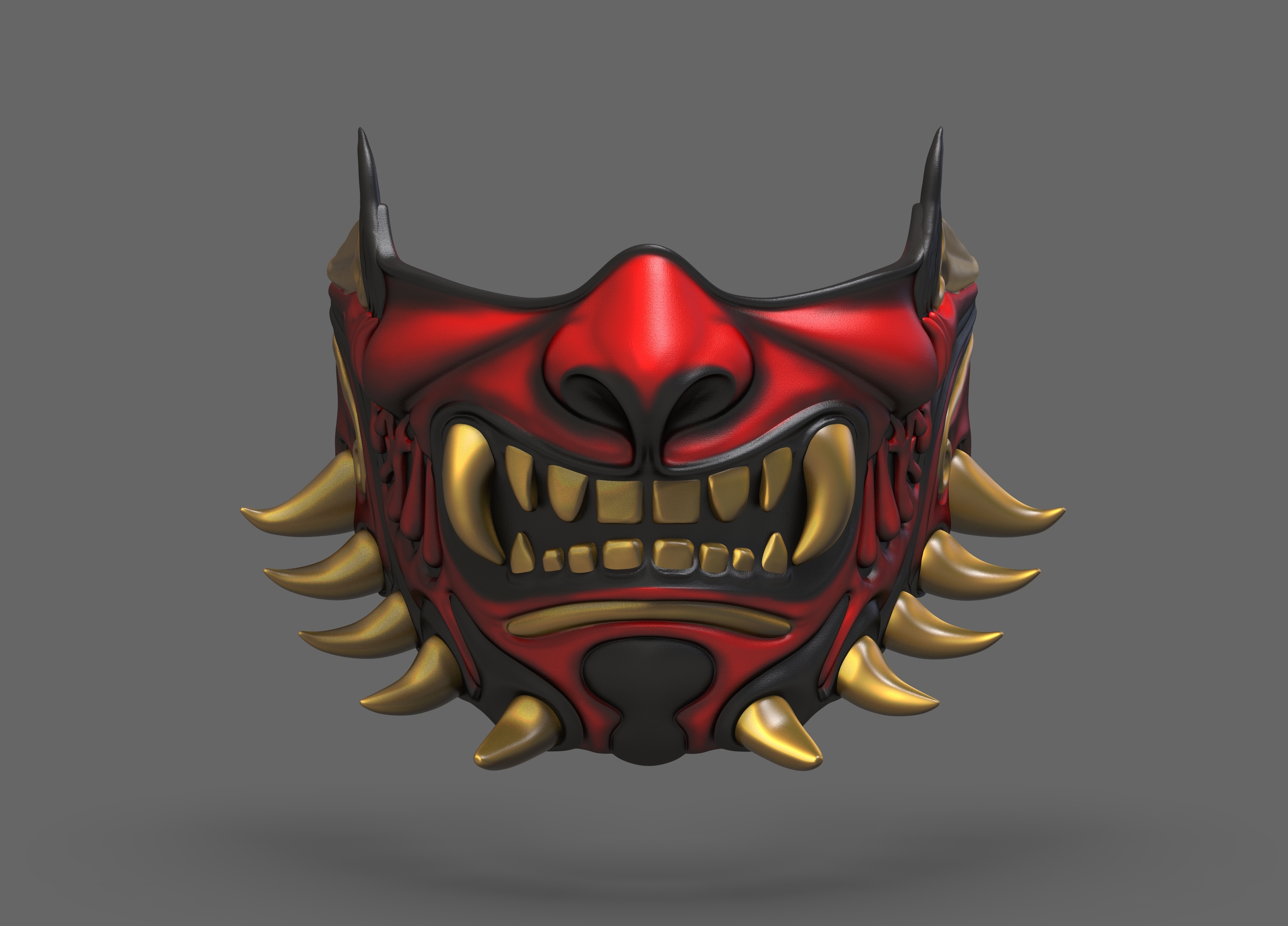 wolverine oni mask Game cosplay helmet 3D print model - Mito3D
