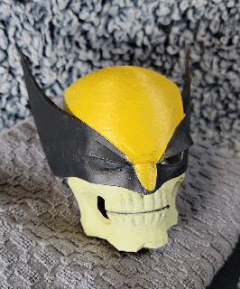 ghiottone cranio arte 3d print model - Mito3D