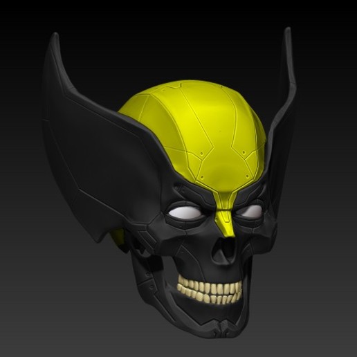 wolverine skull v2 art marvel 3D print model - Mito3D
