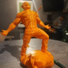 wolverine estatua art vengadores figura los cómics de marvel la xmen logan 3d print model - Mito3D