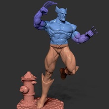 wolverine x-men verschiedene x men n batman cat woman juggernaut spiderman dc marvel venomcomics 3d print model - Mito3D