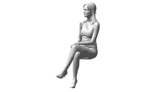 mujer escultura miniatura soldado personaje maniquí dama bailarín niña ángel figura pose vr meta metaverso ar mr 3d print model - Mito3D