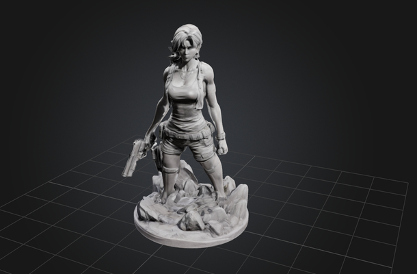 woman game 3d print model - Mito3D