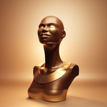Frau Kunst Frauen Weiblichkeit Mädchen Schönheit afrikanisch Afrika Massai Deko dekorativ Dekoration Skulptur 3d print model - Mito3D