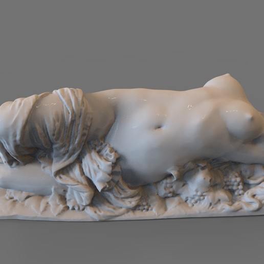femme art fille cnc sculpture statue 3D print model - Mito3D