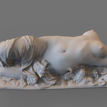 femme art fille cnc sculpture statue 3d print model - Mito3D