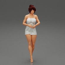 femme baignoire 3d impression modèle 3d print model - Mito3D