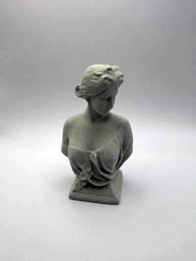woman bust decoration figure art scan figurine decor stone art old home female marble einscan einstar 3d print model - Mito3D
