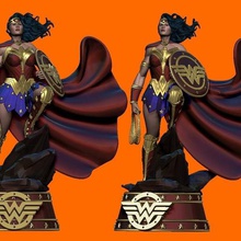 femme classique Justice ligue dc bandes dessinées 3d impression 3D modèle merveille 3d print model - Mito3D