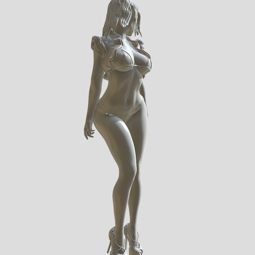 Kadın giyilmiş 2 çıplak varyantlar 3D print model - Mito3D