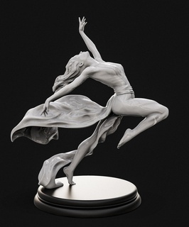 donna ballare 3d stampa arte donne scultura 3d print model - Mito3D