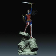 mulher dc histórias quadrinhos justiça liga stl arquivos 3d impressão maravilha surpreendente figura escultura figuarts fêmea menina sexy 3d print model - Mito3D
