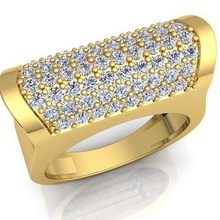 donna anello con diamante modello 3d di stampa gioielli la Il diamante-anello enagement-rng 3d print model - Mito3D