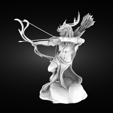 mulher duende Guerreiro arco 3d print model - Mito3D