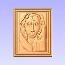 woman face art celtic 3d print model - Mito3D